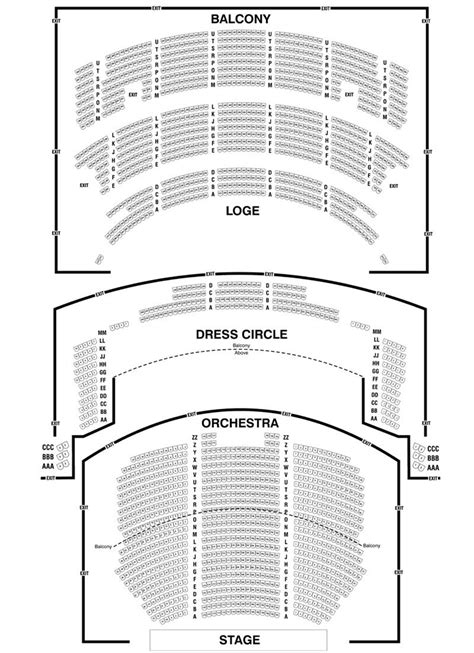 nederlander theatre chicago seat chart